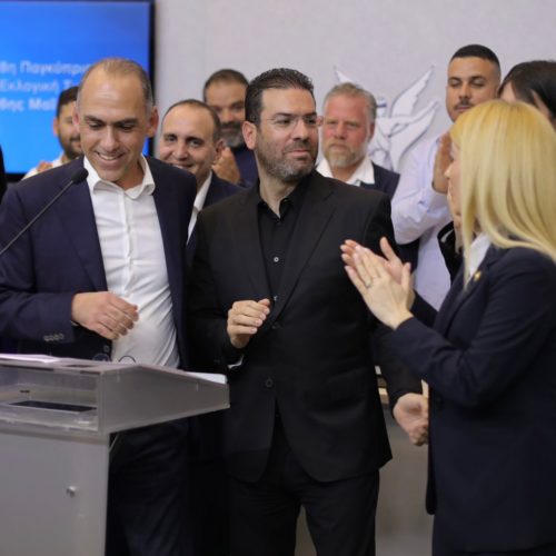 Δηλώσεις Αναπληρωτή Προέδρου κ. Ευθύμιου Δίπλαρου και των Αντιπροέδρων κ. Μάριου Πελεκάνου, κ. Σάβιας Ορφανίδου και κ. Γιώργου Κάρουλλα μετά την ολοκλήρωση της 8ης Παγκύπριας Εκλογικής Συνέλευσης και την ανακήρυξή τους